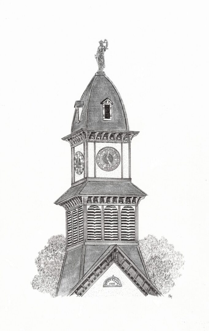 A clock tower